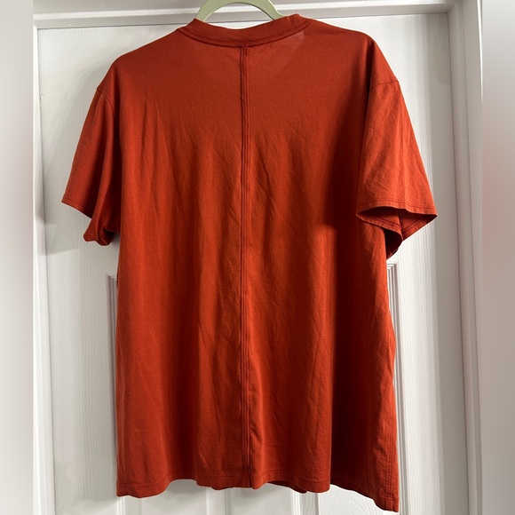 Lululemon All Yours Organic Cotton Crewneck T-Shirt in Autumn Rust - Picture 4 of 5